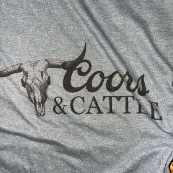 Gray Coors & Cattle Graphic T-Shirt - Picture 2 of 5